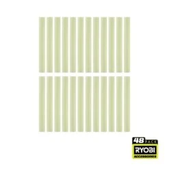 Ryobi 48PC Full Size Glow In The Dark Glue Sticks