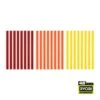 Ryobi 48PC Mini Size Color Glue Sticks (Red, Orange, Yellow)