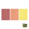 Ryobi 24PC Mini Size Color Glue Sticks (Red, Orange, Yellow)