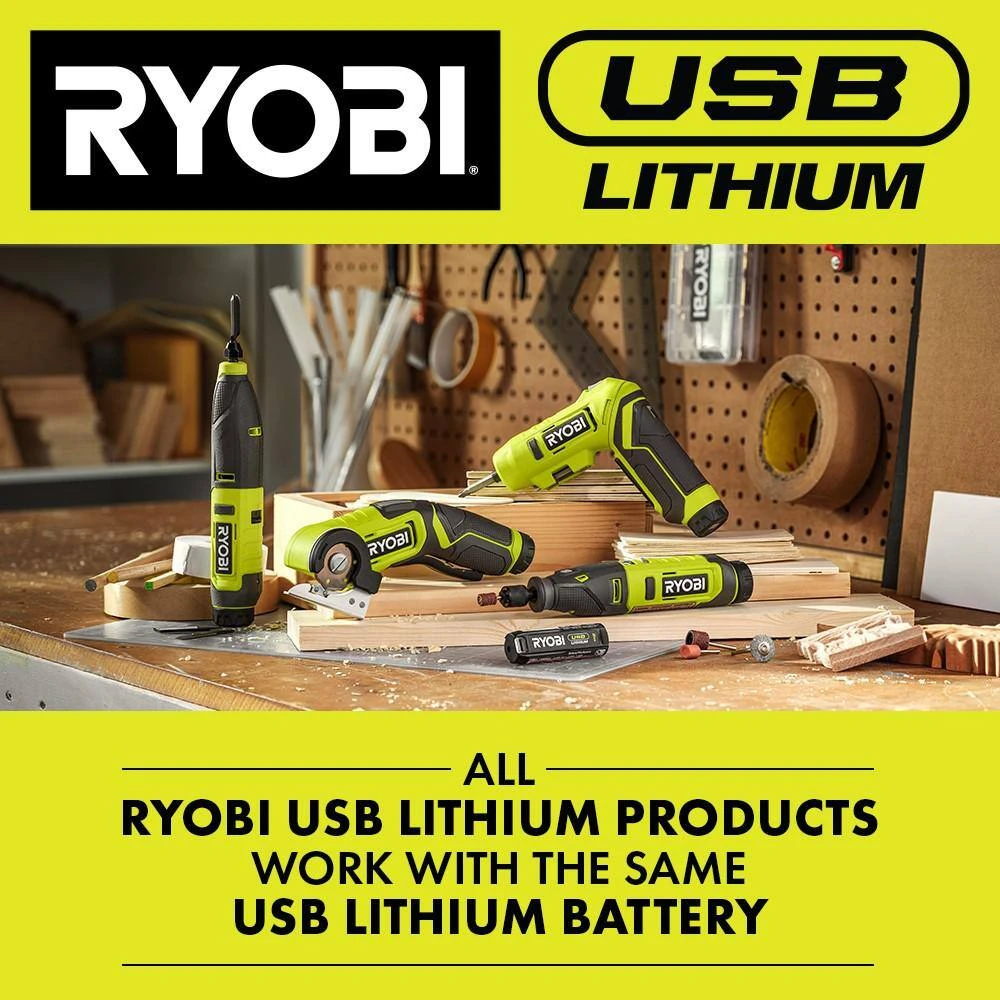 Ryobi USB Lithium Glue Pen Kit With 2.0 Ah USB Lithium Battery Charging Cable, And USB Lithium 3.0 Ah Battery (2-Pack) 14 Ryobi USB Lithium Glue Pen Kit With 2.0 Ah USB Lithium Battery Charging Cable, And USB Lithium 3.0 Ah Battery (2-Pack) - Image 14