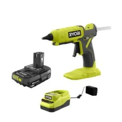 Ryobi ONE+ 18V Cordless Dual Temperature Glue Gun With 2.0 Ah Battery And Charger