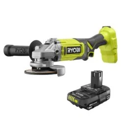 Ryobi ONE+ 18V Cordless 4-1/2 In. Angle Grinder With FREE ONE+ 18V 2.0 Ah Lithium-Ion Battery