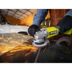 Ryobi ONE+ 18V Cordless 4-1/2 In. Angle Grinder With FREE ONE+ 18V 2.0 Ah Lithium-Ion Battery -Ryobi Store ryobi angle grinders pcl445b pbp006 c3 1000
