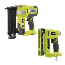 Ryobi ONE+ 18V 18-Gauge Cordless AirStrike Brad Nailer With Cordless Compression Drive 3/8 In. Crown Stapler (Tools Only) 28 Ryobi ONE+ 18V 18-Gauge Cordless AirStrike Brad Nailer With Cordless Compression Drive 3/8 In. Crown Stapler (Tools Only) -Ryobi Store ryobi brad nailers p321 p317 d4 1000