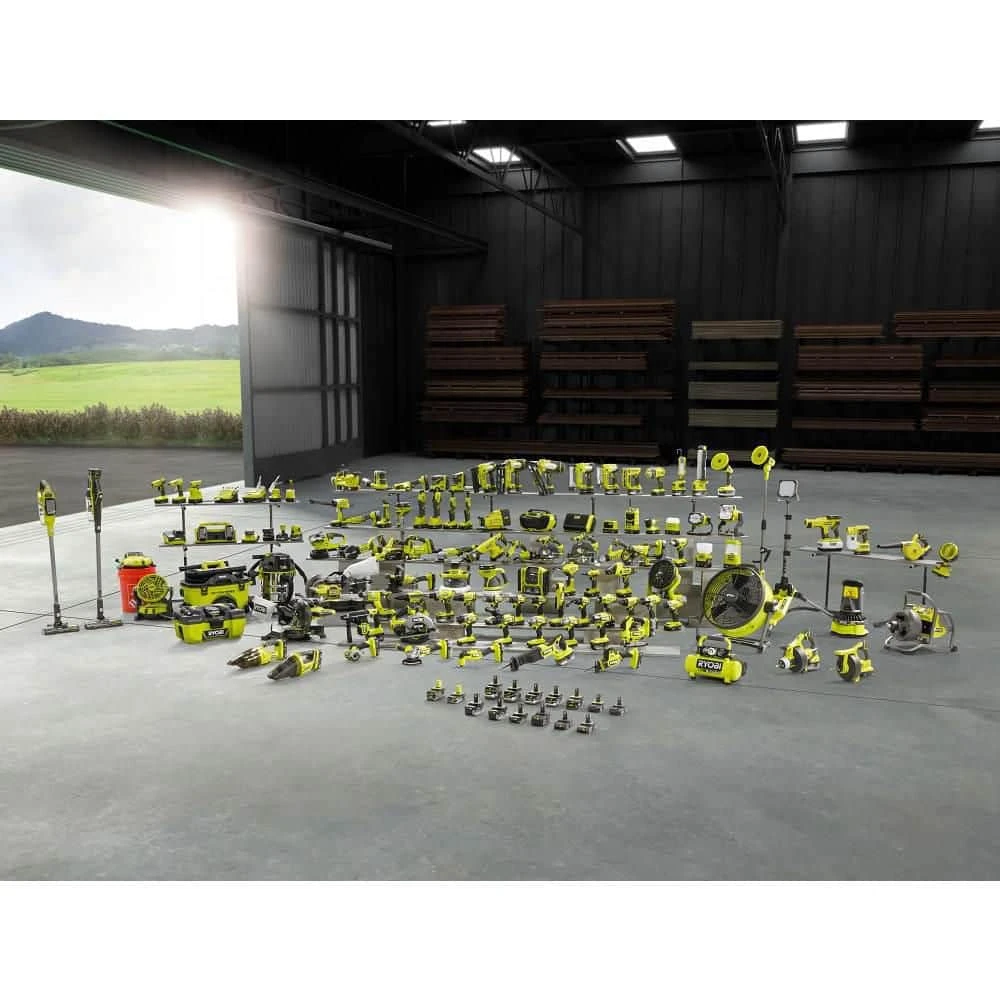 Ryobi ONE+ 18V 18-Gauge Cordless AirStrike Brad Nailer With Cordless Compression Drive 3/8 In. Crown Stapler (Tools Only) 12 Ryobi ONE+ 18V 18-Gauge Cordless AirStrike Brad Nailer With Cordless Compression Drive 3/8 In. Crown Stapler (Tools Only) - Image 12