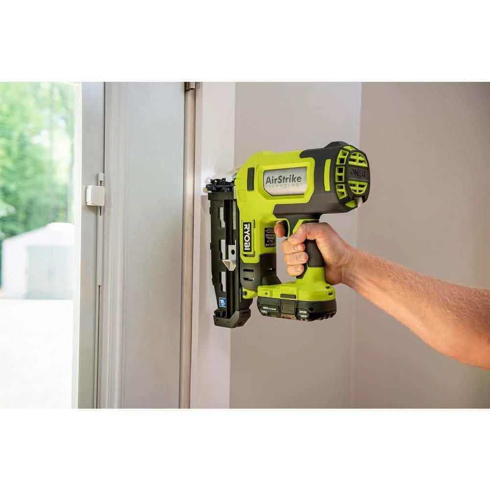 Ryobi ONE+ 18V Cordless 18-Gauge Brad Nailer With 16-Gauge Straight Finish Nailer, 2.0 Ah Battery, And Charger 11 Ryobi ONE+ 18V Cordless 18-Gauge Brad Nailer With 16-Gauge Straight Finish Nailer, 2.0 Ah Battery, And Charger - Image 11