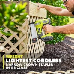 Ryobi ONE+ 18V Cordless 18-Gauge Brad Nailer With 18-Gauge Narrow Crown Stapler, 2.0 Ah Battery, And Charger -Ryobi Store ryobi brad nailers p321 p361 psk005 77 1000