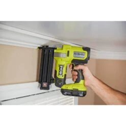Ryobi ONE+ 18V Cordless 18-Gauge Brad Nailer With 18-Gauge Narrow Crown Stapler, 2.0 Ah Battery, And Charger -Ryobi Store ryobi brad nailers p321 p361 psk005 c3 1000
