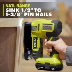 Ryobi ONE+ 18V 18-Gauge Cordless AirStrike Brad Nailer With ONE+ 18V Cordless Airstrike 23-Gauge Pin Nailer (Tools Only) -Ryobi Store ryobi brad nailers p321 pcl310b 40 1000