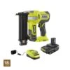 Ryobi ONE+ 18V Cordless 18-Gauge Brad Nailer Kit With 2.0 Ah Compact Battery And Charger
