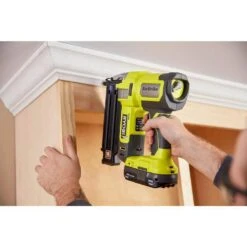 Ryobi ONE+ 18V 18-Gauge Cordless AirStrike Brad Nailer With Cordless Corner Cat Finish Sander, 4.0 Ah Battery, Charger 19 Ryobi ONE+ 18V 18-Gauge Cordless AirStrike Brad Nailer With Cordless Corner Cat Finish Sander, 4.0 Ah Battery, Charger -Ryobi Store ryobi brad nailers p321k1 pcl416b 77 1000