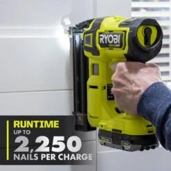 Ryobi ONE+ HP 18V 18-Gauge Brushless Cordless AirStrike Brad Nailer With ONE+ HP Brushless 7-1/4 In. Circular Saw (Tools Only) -Ryobi Store ryobi brad nailers p322 pblcs300b 1d 1000