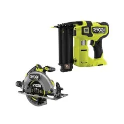 Ryobi ONE+ HP 18V 18-Gauge Brushless Cordless AirStrike Brad Nailer With ONE+ HP Brushless 7-1/4 In. Circular Saw (Tools Only)