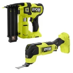 Ryobi ONE+ HP 18V 18GA Brushless Cordless Airstrike Brad Nailer With HP 18V Oscillating Multi-Tool