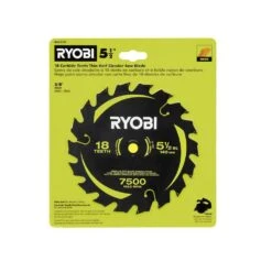 Ryobi 5-1/2 In. 18T Thin Kerf Carbide Circular Saw Blade -Ryobi Store ryobi circular saw blades a065101 40 1000