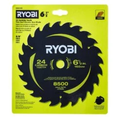 Ryobi 6-1/2 In. Thin Kerf 24-Teeth Circular Saw Carbide Blade (1-Piece) -Ryobi Store ryobi circular saw blades a066102 40 1000