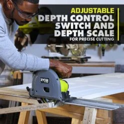 Ryobi ONE+ HP 18V Brushless Cordless 6-1/2 In. Track Saw (Tool Only) With 55 In. Track Saw Track 19 Ryobi ONE+ HP 18V Brushless Cordless 6-1/2 In. Track Saw (Tool Only) With 55 In. Track Saw Track -Ryobi Store ryobi circular saws a73ts02 pts01b 77 1000