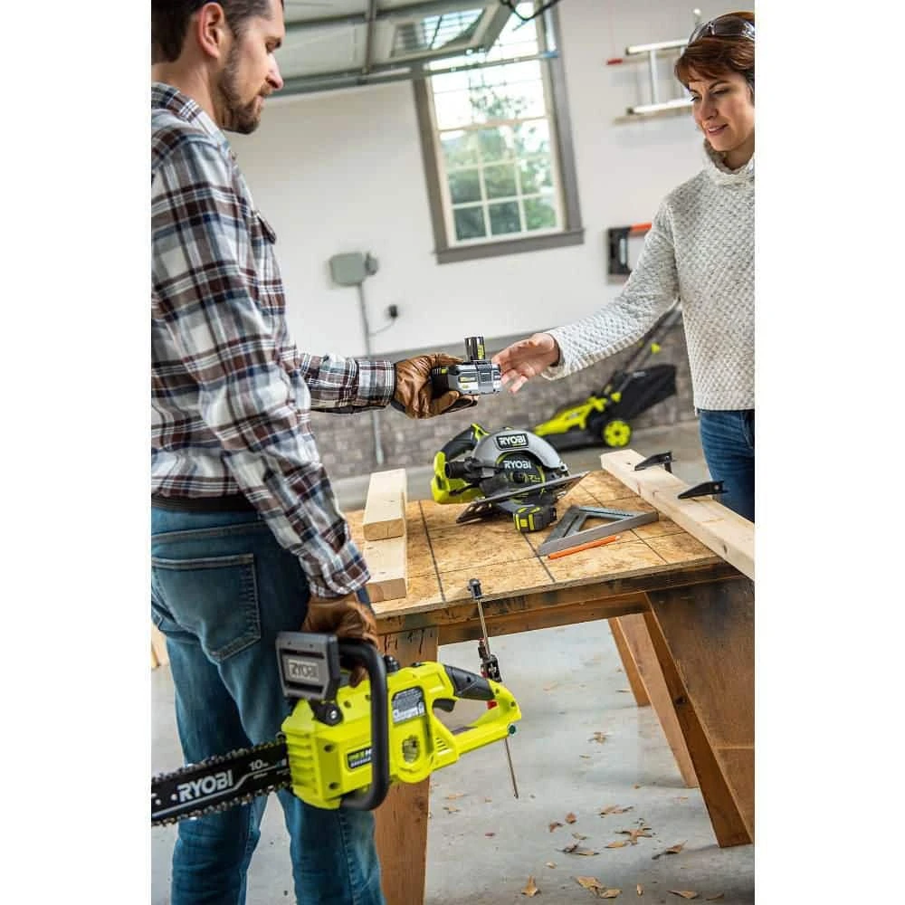 Ryobi ONE+ HP 18V Brushless Cordless 7-1/4 In. Circular Saw Kit With 4.0 Ah HIGH PERFORMANCE Battery And Charger 7 Ryobi ONE+ HP 18V Brushless Cordless 7-1/4 In. Circular Saw Kit With 4.0 Ah HIGH PERFORMANCE Battery And Charger - Image 7
