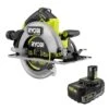 Ryobi ONE+ HP 18V Brushless Cordless 7-1/4 In. Circular Saw With 4.0 Ah HIGH PERFORMANCE EDGE Battery