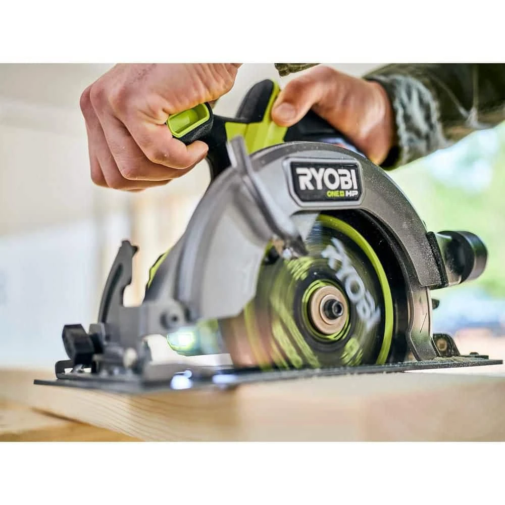 Ryobi ONE+ HP 18V Brushless Cordless Compact 6-1/2 In. Circular Saw (Tool Only) 7 Ryobi ONE+ HP 18V Brushless Cordless Compact 6-1/2 In. Circular Saw (Tool Only) - Image 7