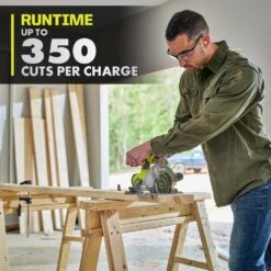 Ryobi ONE+ 18V Lithium-Ion 4.0 Ah Compact Battery (2-Pack) And Charger Kit With ONE+ HP Brushless Circular Saw -Ryobi Store ryobi circular saws psk006 psbcs01b a0 1000