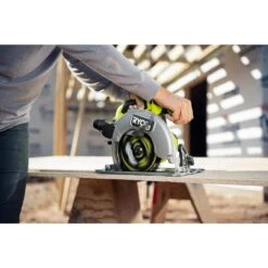 Ryobi ONE+ HP 18V 6.0 Ah Lithium-Ion HIGH PERFORMANCE Battery And Charger Kit With ONE+ HP 18V Brushless 7-1/4 In Circular Saw -Ryobi Store ryobi circular saws psk016 pblcs300b 4f 1000