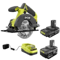 Ryobi ONE+ 18V Lithium-Ion Kit With 2.0 Ah And 4.0 Ah Batteries, Charger, And ONE+ 18V Cordless 5-1/2 In. Circular Saw -Ryobi Store ryobi circular saws psk106sb pcl500b d4 1000
