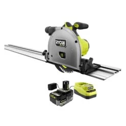 Ryobi ONE+ HP 18V Brushless Cordless 6-1/2 In. Track Saw Kit With 4.0 Ah HIGH PERFORMANCE Battery And Charger