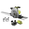 Ryobi ONE+ HP 18V Brushless Cordless 6-1/2 In. Track Saw Kit W/ 4 Ah HP Battery, Charger, & Track Saw Material Clamp (2-Pk)
