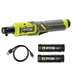 Ryobi USB Lithium 1/4 In. Ratchet Kit With 2.0 Ah Battery And FREE USB Charging Cable With USB Lithium 2.0 Ah Battery