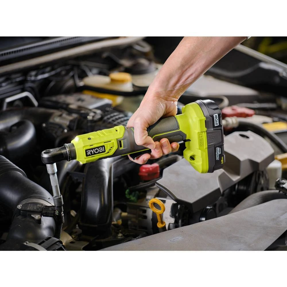 Ryobi ONE+ 18V Cordless 3/8 In. 4-Postion Ratchet Kit With 1.5 Ah Battery And Charger 11 Ryobi ONE+ 18V Cordless 3/8 In. 4-Postion Ratchet Kit With 1.5 Ah Battery And Charger - Image 11