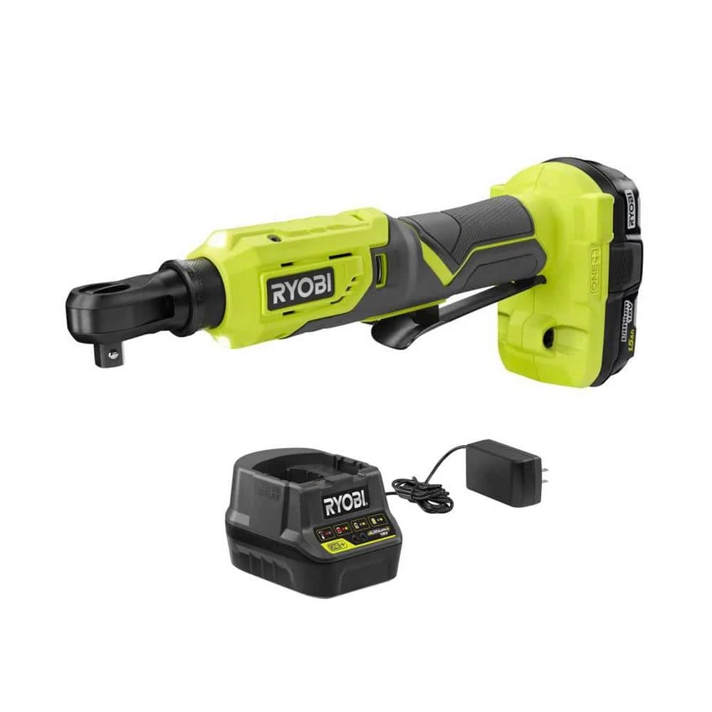 Ryobi ONE+ 18V Cordless 3/8 In. 4-Postion Ratchet Kit With 1.5 Ah Battery And Charger 1 Ryobi ONE+ 18V Cordless 3/8 In. 4-Postion Ratchet Kit With 1.5 Ah Battery And Charger