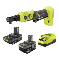 Ryobi ONE+ 18V Cordless 3/8 In. Ratchet Kit With (1) 18V 2.0 Ah Battery, (1) 18V 4.0 Ah Battery, And Charger