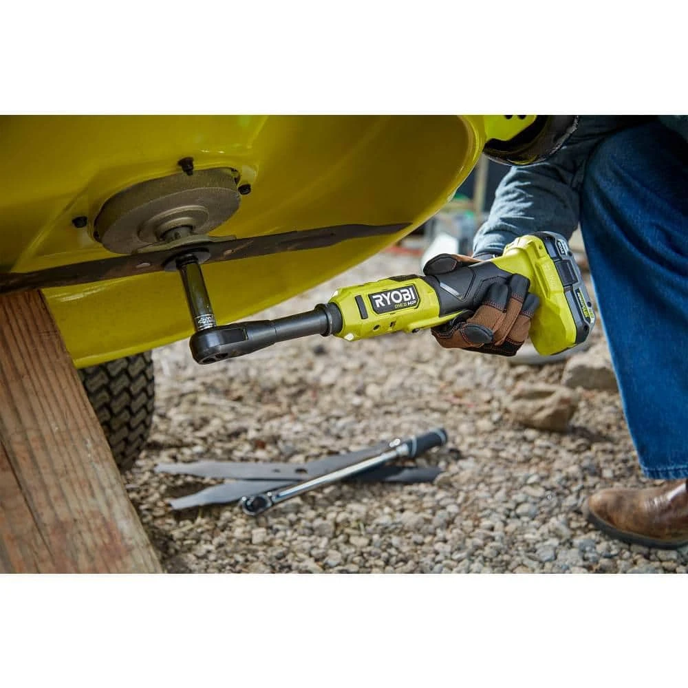 Ryobi ONE+ 18V Brushless Cordless 3/8 In. Extended Reach Ratchet With (1) 2.0 Ah Battery And Charger 7 Ryobi ONE+ 18V Brushless Cordless 3/8 In. Extended Reach Ratchet With (1) 2.0 Ah Battery And Charger - Image 7