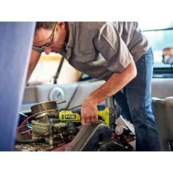 Ryobi ONE+ HP 18V Brushless Cordless Compact 3/8 In. Ratchet Kit With (1) 2.0 Ah Battery, (2) 4.0 Ah Batteries, And Charger -Ryobi Store ryobi cordless ratchets psbrc26k3sb 1f 1000