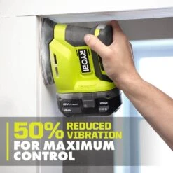 Ryobi ONE+ 18V Cordless Corner Cat Finish Sander With ONE+ 18V 2.0 Ah Lithium-Ion Battery -Ryobi Store ryobi detail sanders pcl416b pbp006 1d 1000
