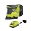 Ryobi ONE+ 18V Cordless Corner Cat Finish Sander Kit With 4.0 Ah Battery And Charger