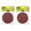 Ryobi 14-Piece 5 In. Random Orbit Sand Paper Assortment Set - 80, 120, And 220 Grit