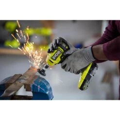 Ryobi ONE+ HP 18V Brushless Cordless Compact 1/4 In. Right Angle Grinder Kit W/(2)4.0Ah Batteries, (1)2.0Ah Battery, Charger -Ryobi Store ryobi die grinders psbdg01k3sb 1f 1000