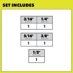 Ryobi 4 Cutter SDS + Drilling Set (5 Pc.) 17 Ryobi 4 Cutter SDS + Drilling Set (5 Pc.) -Ryobi Store ryobi drill attachments a10501 40 1000