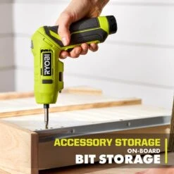 Ryobi USB Lithium Screwdriver Kit With 2.0 Ah USB Lithium Battery, Charging Cable, & 2 In. Diamond Grit Driving Set (12-Piece) -Ryobi Store ryobi electric screwdrivers fvd50k a961204 66 1000
