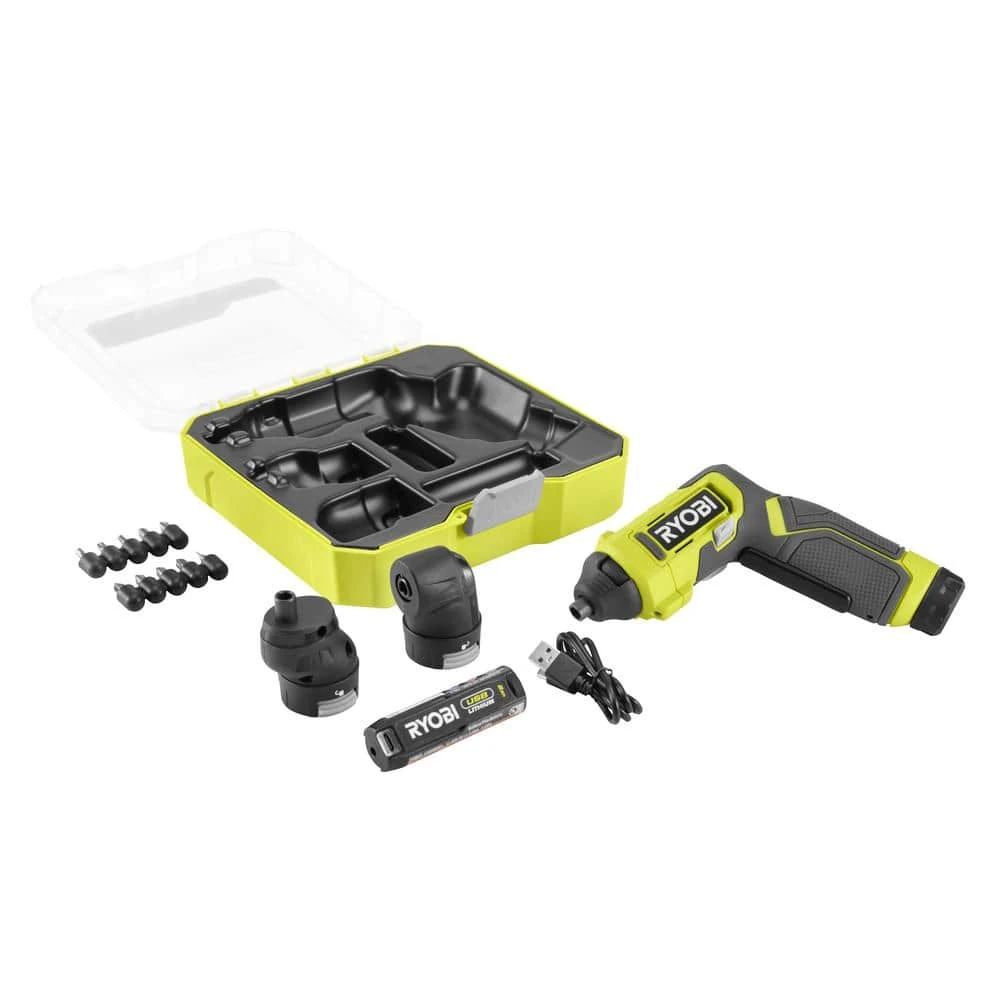 Ryobi USB Lithium Multi-Head Screwdriver With 2.0 Ah Battery And Charging Cable With USB Lithium 3.0 Ah Battery (2-Pack) 9 Ryobi USB Lithium Multi-Head Screwdriver With 2.0 Ah Battery And Charging Cable With USB Lithium 3.0 Ah Battery (2-Pack) - Image 9