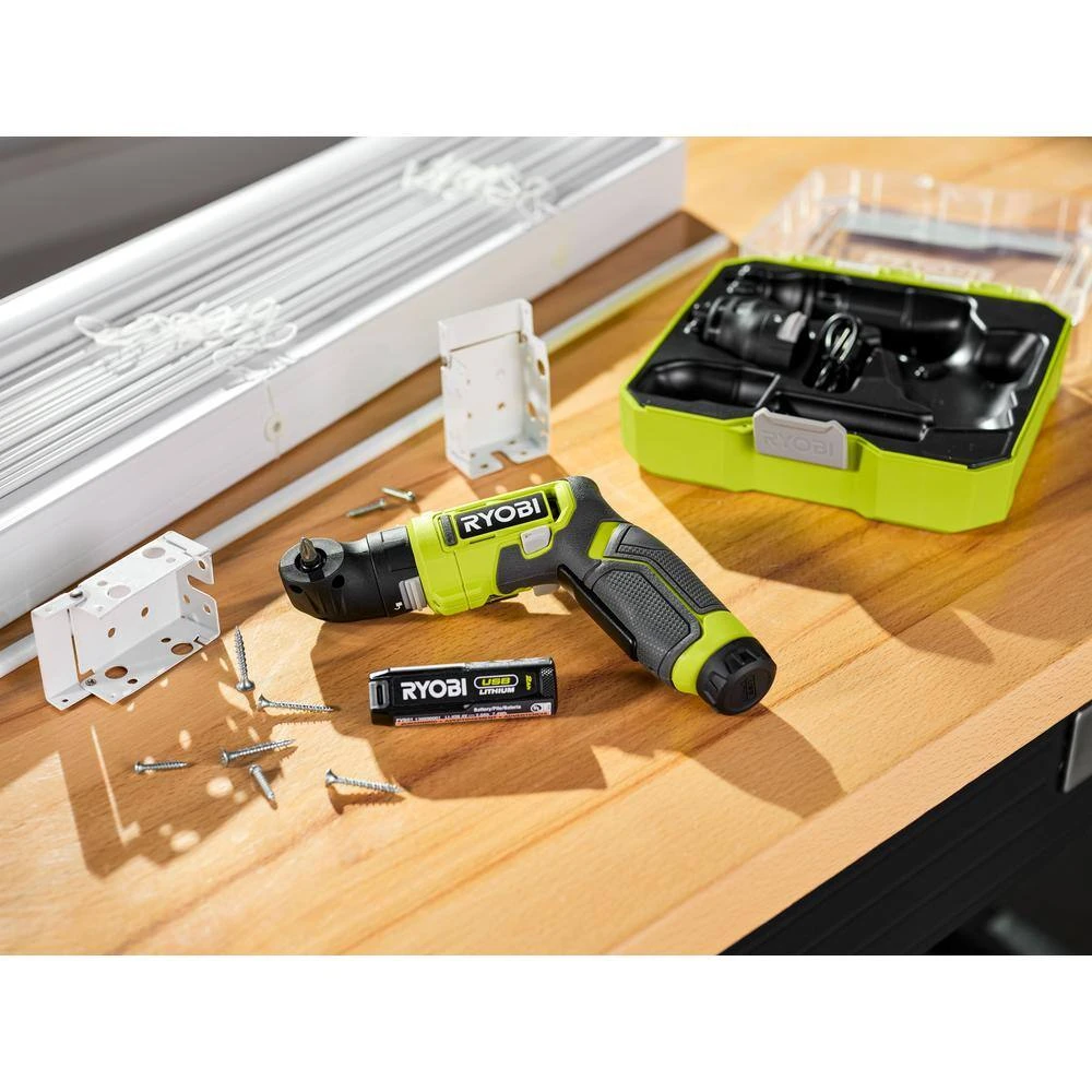 Ryobi USB Lithium Multi-Head Screwdriver With 2.0 Ah Battery And Charging Cable With USB Lithium 3.0 Ah Battery (2-Pack) 6 Ryobi USB Lithium Multi-Head Screwdriver With 2.0 Ah Battery And Charging Cable With USB Lithium 3.0 Ah Battery (2-Pack) - Image 6