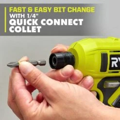 Ryobi ONE+ 18V Cordless 1/4 In. Hex Screwdriver Kit With 1.5 Ah Battery And Charger -Ryobi Store ryobi electric screwdrivers pcl212k1 66 1000