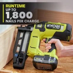 Ryobi ONE+ HP 18V Brushless Cordless 16-Gauge Straight Finish Nailer (Tool Only) -Ryobi Store ryobi finishing nailers pbl370b 66 1000