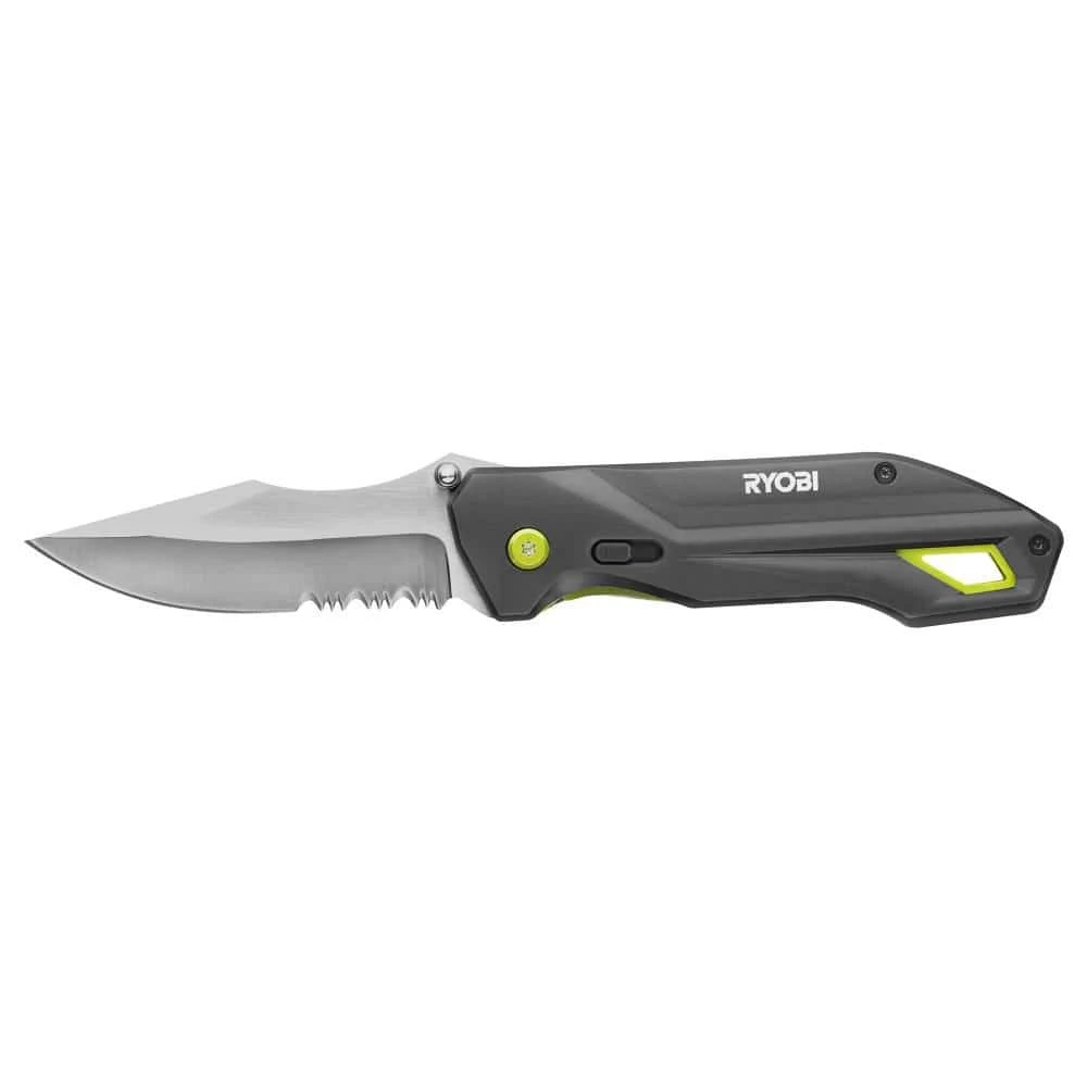 Ryobi Spring Assisted Folding Knife With 3.25 In. Blade 1 Ryobi Spring Assisted Folding Knife With 3.25 In. Blade