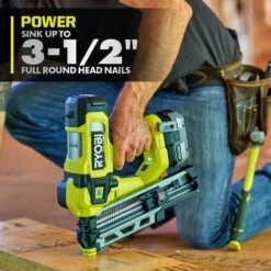 Ryobi ONE+ HP Brushless Cordless 21° Framing Nailer Kit With 4.0 Ah HIGH PERFORMANCE Battery And Charger -Ryobi Store ryobi framing nailers pbl345k 66 1000