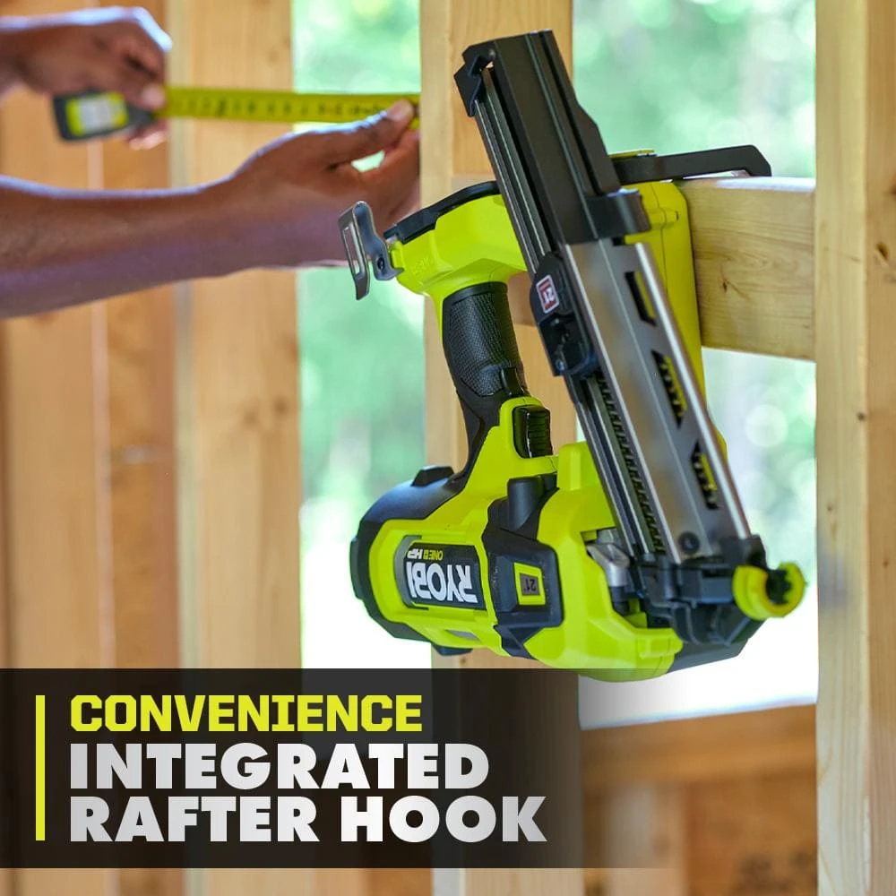 Ryobi ONE+ HP 18V Brushless Cordless AirStrike 21° Framing Nailer Kit W/ 4Ah Battery, Charger & 21° Extended Capacity Magazine 4 Ryobi ONE+ HP 18V Brushless Cordless AirStrike 21° Framing Nailer Kit W/ 4Ah Battery, Charger & 21° Extended Capacity Magazine - Image 4