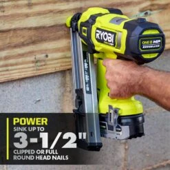 Ryobi ONE+ HP 18V Brushless Cordless AirStrike 30° Framing Nailer (Tool Only) With 30° Extended Capacity Magazine -Ryobi Store ryobi framing nailers pbl350b a102em301 1d 1000
