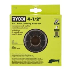 Ryobi 4-1/2 In. Metal Grinding Wheel (3-Piece) -Ryobi Store ryobi grinding wheels cut off wheels a01301 40 1000